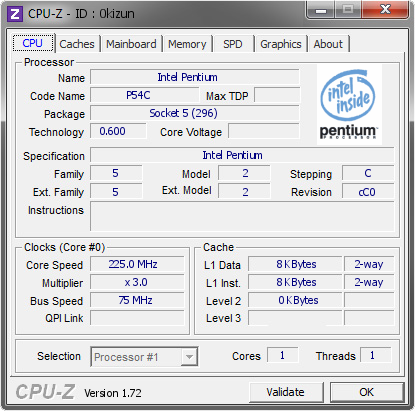 screenshot of CPU-Z validation for Dump [0kizun] - Submitted by  varachio  - 2015-07-07 21:07:41