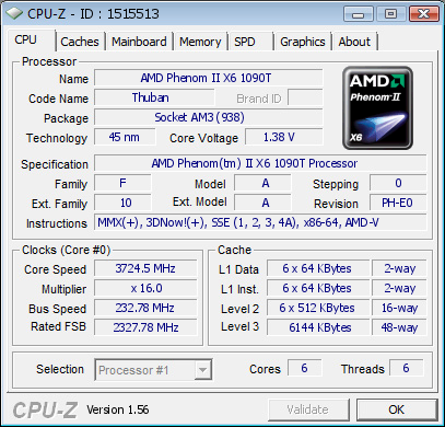 CPU screenshot
