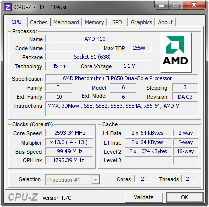 screenshot of CPU-Z validation for Dump [1t9gsr] - Submitted by  Sawuwaya\'s Den  - 2014-12-06 10:12:58