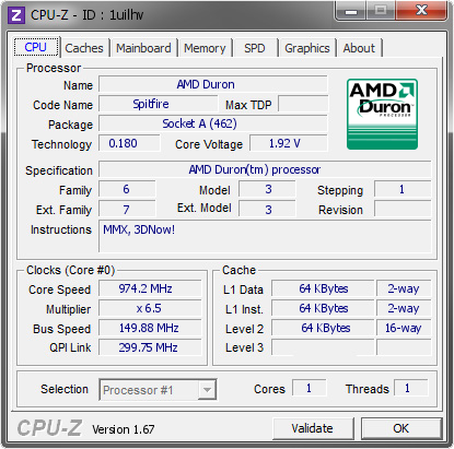 screenshot of CPU-Z validation for Dump [1uilhv] - Submitted by  trodas  - 2013-12-13 21:12:23