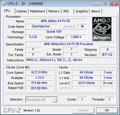 CPU-Z validate