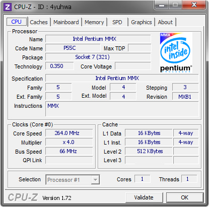 screenshot of CPU-Z validation for Dump [4yuhwa] - Submitted by  mrPACO  - 2015-07-02 00:07:17