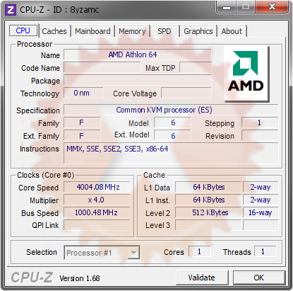 screenshot of CPU-Z validation for Dump [8yzamc] - Submitted by  aas  - 2014-03-01 06:03:28