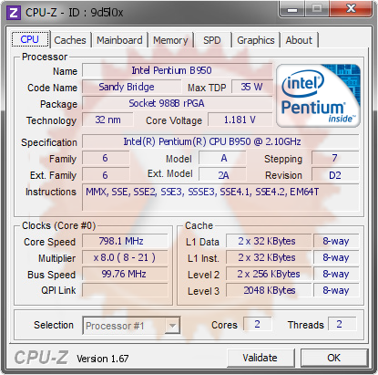 screenshot of CPU-Z validation for Dump [9d5l0x] - Submitted by  GBN  - 2013-12-03 17:12:23