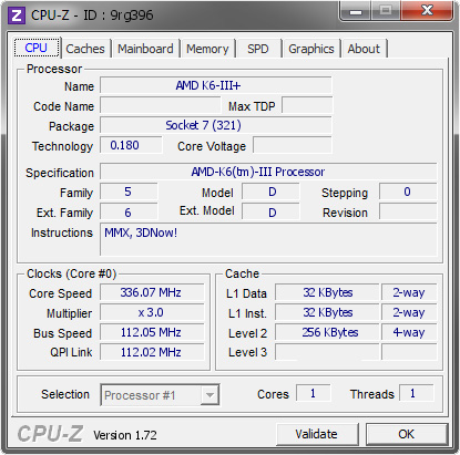screenshot of CPU-Z validation for Dump [9rg396] - Submitted by  Strunkenbold  - 2015-06-12 12:06:32