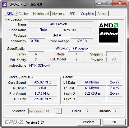 screenshot of CPU-Z validation for Dump [acy40t] - Submitted by  Mr.Scott  - 2013-12-28 01:12:59