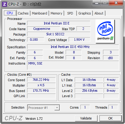 screenshot of CPU-Z validation for Dump [c0j2d2] - Submitted by  VARACHIO  - 2015-06-19 01:06:11