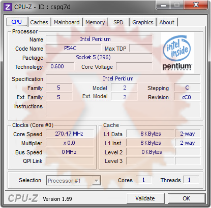 screenshot of CPU-Z validation for Dump [cspq7d] - Submitted by  Ribeirocross \"OverBR\"  - 2014-04-28 05:04:58