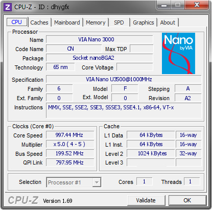 screenshot of CPU-Z validation for Dump [dhygfx] - Submitted by  TASOS  - 2014-06-22 18:06:13