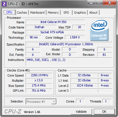 screenshot of CPU-Z validation for Dump [eht7xv] - Submitted by  Lippokratis  - 2013-09-09 22:09:11