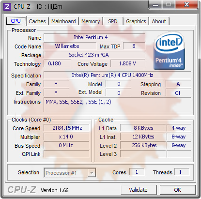screenshot of CPU-Z validation for Dump [ilij2m] - Submitted by  gigioracing  - 2013-09-02 23:09:21