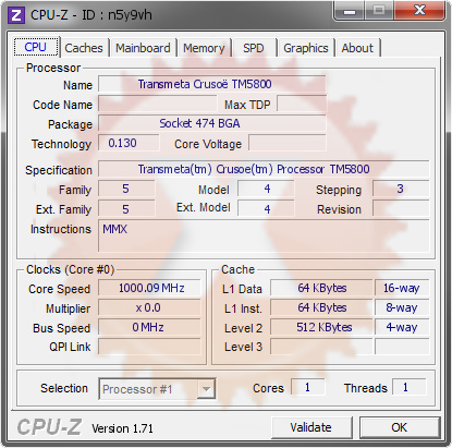 screenshot of CPU-Z validation for Dump [n5y9vh] - Submitted by  GBN  - 2015-02-19 05:02:21