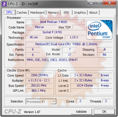 screenshot of CPU-Z validation for Dump [nx2i8f] - Submitted by  GENiESSEN  - 2013-12-13 18:12:58