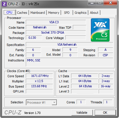 screenshot of CPU-Z validation for Dump [v4r25x] - Submitted by  sburnolo  - 2014-07-23 21:07:50