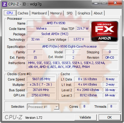 screenshot of CPU-Z validation for Dump [wdgi7g] - Submitted by  rambustibi  - 2015-06-21 04:06:10