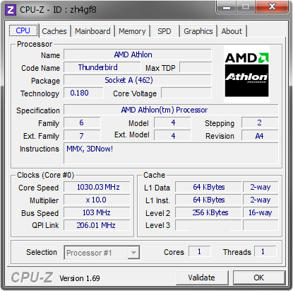 screenshot of CPU-Z validation for Dump [zh4gf8] - Submitted by  MRPACO  - 2015-07-04 03:07:57